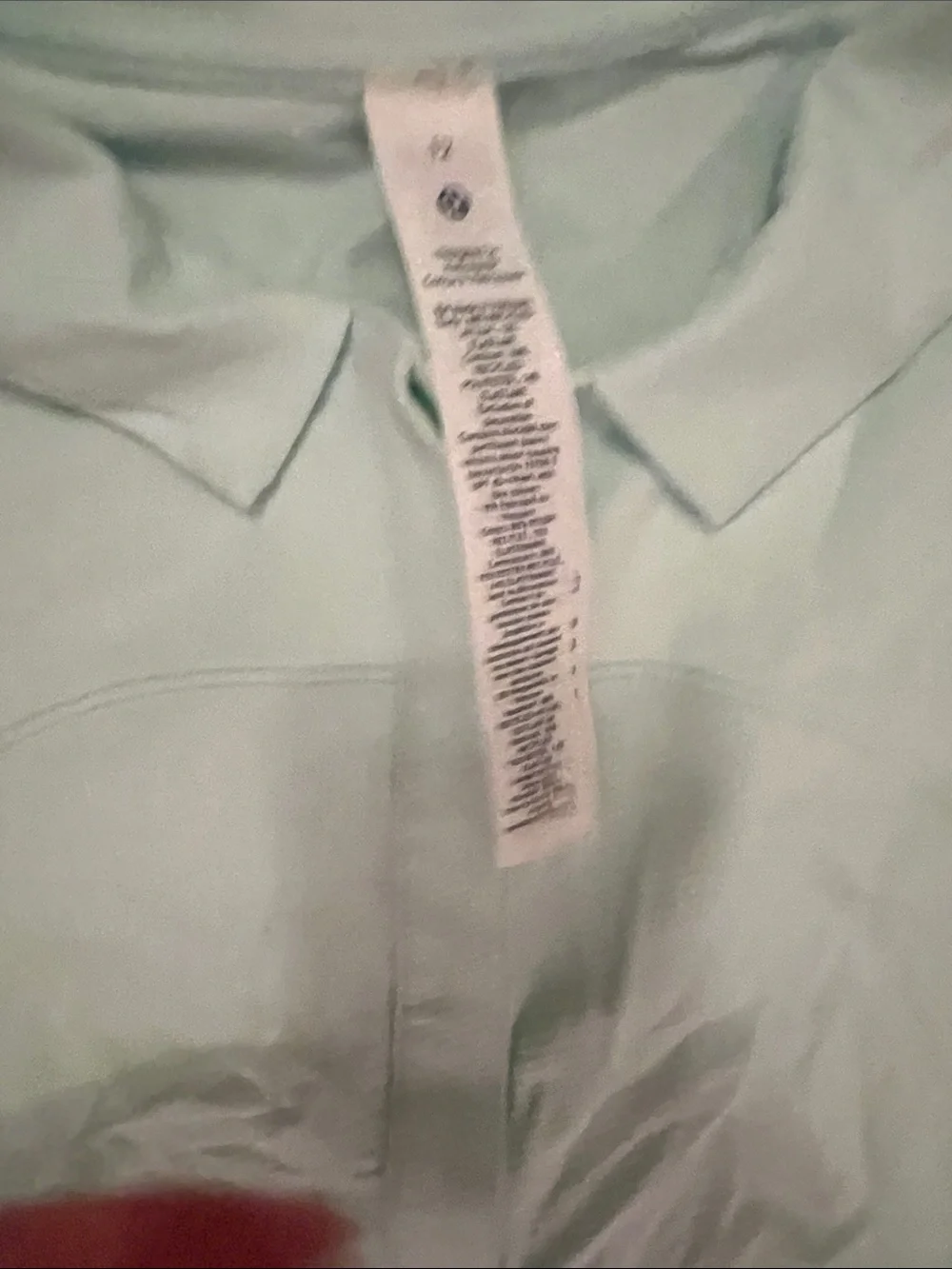 Lululemon Mint Moment Quick-Dry Short-Sleeve Polo Shirt Size 12 NWOT - Picture 2 of 4